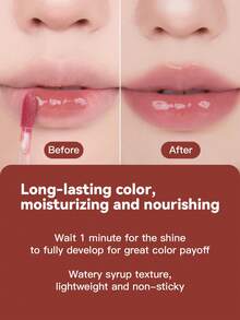 Rom&Nd 1入 3.5g Juicy Lip Tint 14 Almond Rose，柔和玫瑰色調提亮氣色，水感輕盈染唇液，適合商場逛街休閒聚會，乳光亮澤唇妝唇部化妝品 - 這果汁唇釉14 杏仁玫瑰 - 查看 5