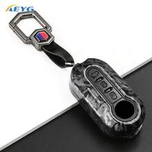 Ốp chìa khóa xe hơi bằng nhựa ABS kiểu sợi carbon, tương thích với các dòng xe Fiat 500, Panda, Palio, Punto, Musa, Grande Punto, Ducato và Lancia. - Fiat A - Xem 9