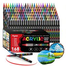Flysea 6-288 bút marker acrylic lỏng/màu với đầu cọ mềm, bút marker sơn acrylic lông mềm, bút marker acrylic nhiều màu, bút marker vẽ graffiti, bộ văn phòng phẩm đầu nỉ nhân vật hoạt hình, bút màu ghi chú nhân vật nghệ thuật cho học sinh, phù hợp cho vẽ trên vải canvas, vẽ đá, gỗ, đá, thủy tinh, gốm sứ, vẽ vải, đồ thủ công DIY, dụng cụ tựu trường - Nhiều màu - Xem 23