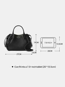 Kate Spade KS Dumpling Shaped Shoulder Crossbody Bag, Lightweight Multifunctional Commuter Bag, Women's Fashionable Handbag For Daily Use - Black - View 5