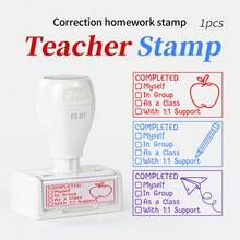 Con dấu lớp học, con dấu chấm điểm giáo viên, con dấu tự động, con dấu theo dõi hành vi, con dấu đánh giá, đồ dùng lớp học, văn phòng phẩm trường học, thiết kế vui nhộn - Mảnh duy nhất - Xem 1
