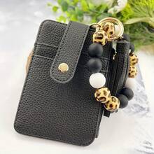 A Card Holder, ID Holder, Wallet, Keychain - A Gift For Mom Or Friends - 997-卡其色 - 查看 5