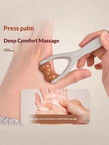 2pcs Exquisite And Practical Double-Row Rolle Finger Massager, Hand Massager, Relieves Finger Discomfort, Double-Sided Massage Roller Tool For Relieving Trigger Finger, Hand Discomfort, And Stress - Multicolor - View 2