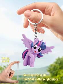 Hasbro Móc khóa nhỏ xinh màu tím ma thuật bằng kim loại, phụ kiện túi đựng đồ trang trí xe hơi, túi đôi, có thể dùng để trang trí túi xách, ba lô, túi đựng quần áo, phụ kiện thời trang, quà tặng cho bạn bè và người thân trong các bữa tiệc và họp mặt. - Nhiều màu - Xem 6