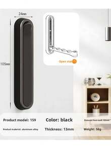 2 piezas/4 piezas Ganchos de pared plegables e invisibles de aleación de zinc, ganchos retráctiles minimalistas para baño, organizador colgante para armario, bufanda, sombrero, bata, llaves, billetera, bolso, toalla, solución de almacenamiento para el hogar, decoración moderna y ahorro de espacio - Multicolor - Ver 16