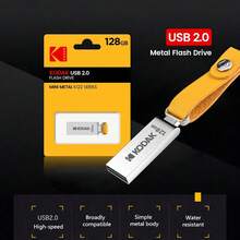 Kodak USB 2.0 Metal Flash Drive 32GB 64GB High-Speed Mini USB Drive With Leather Lanyard K122 - View 10