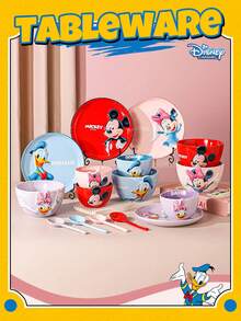 Juego de tazones de Mickey Mouse Disney Joy Relief: Tazones para el hogar, Juego de vajilla, Tazones para sopa de gran capacidad, Juego de vajilla con estilo - Multicolor - Ver 2