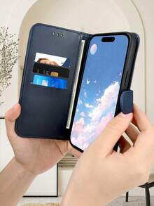 1pc Ornate Tiger Portrait Pattern Wallet-Style Flip Phone Case With Card Slots And Foldable Stand, Shockproof, Scratch-Resistant, Wildlife Aesthetic, Perfect Gift For Animal Lovers, Suitable For Everyday Use, Compatible With IPhone 17promax/17pro/17/17Air/16promax/16pro/16plus/16/15promax/15pro/15plus/15/14promax/14pro/14plus/14/13promax/13pro/13/12promax/12pro/12/11promax/11pro/11 - 棕色 - 查看 9