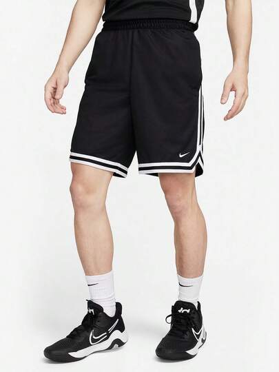  Nike DNA DRI FIT 條紋拼色寬鬆舒適中腰鍛鍊速乾刺繡網眼運動短褲男款