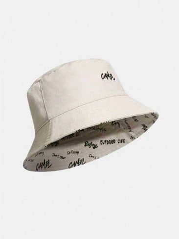 CAMEL CROWN Mũ vành rộng ngoài trời, mũ xô hai mặt mùa hè: Chống nắng, cỡ lớn, giúp thon gọn khuôn mặt, đa năng, phong cách thường ngày