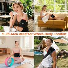 Red Light Therapy For Body – 90 LEDs (660/850/460nm), Wearable Infrared & Blue Light Therapy Pad (13"X7.3") For Pain Relief & Muscle Recovery, FSA Eligible HSA – 27 Customizable Options (Corded) - View 7