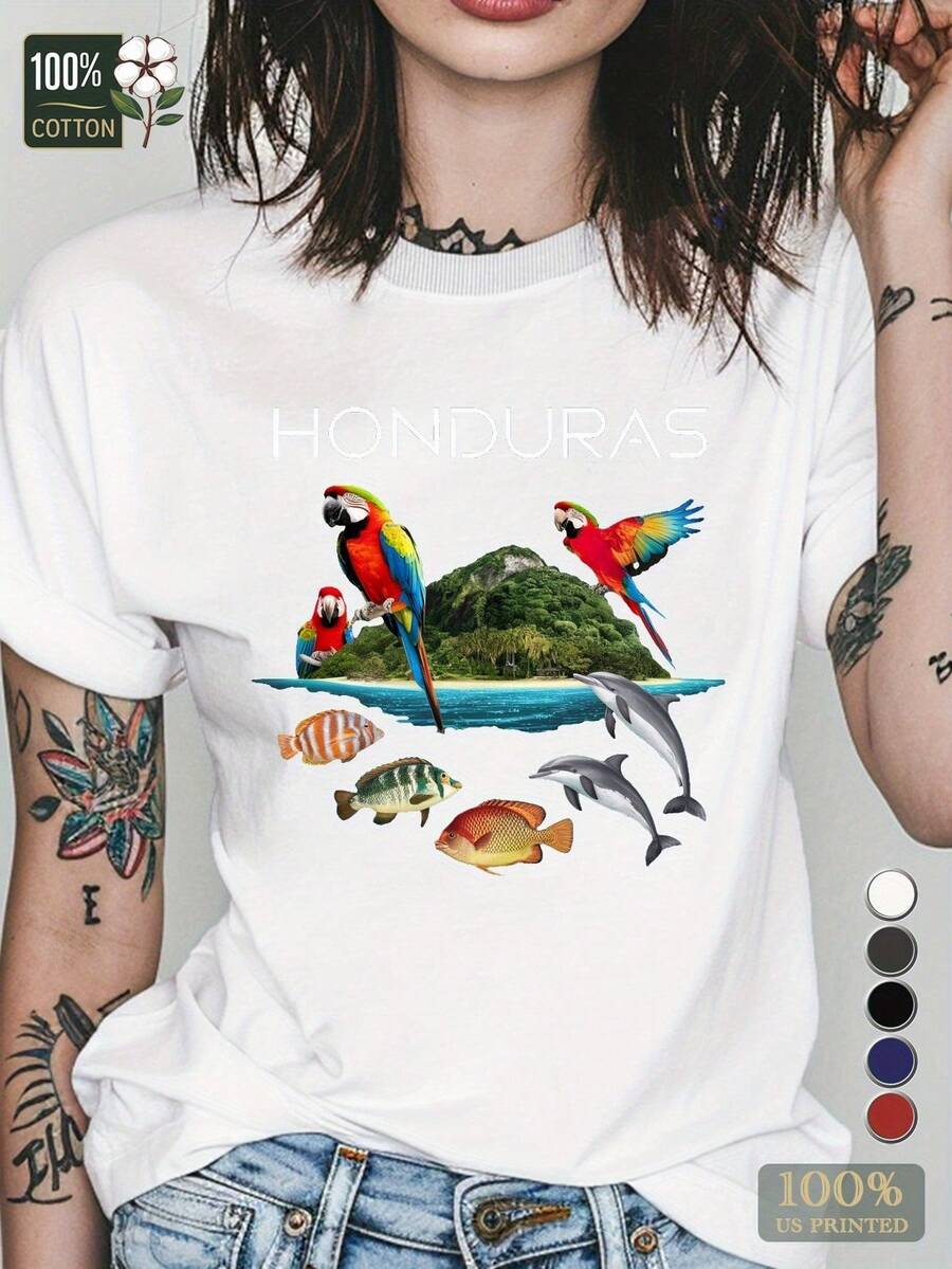 deyin Women T-Shirts - 白色 - 查看 1
