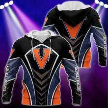 Virginia Cavaliers Armor Black 3D Hoodie Virginia Cavaliers Fan Gifts - 彩色 - 查看 2