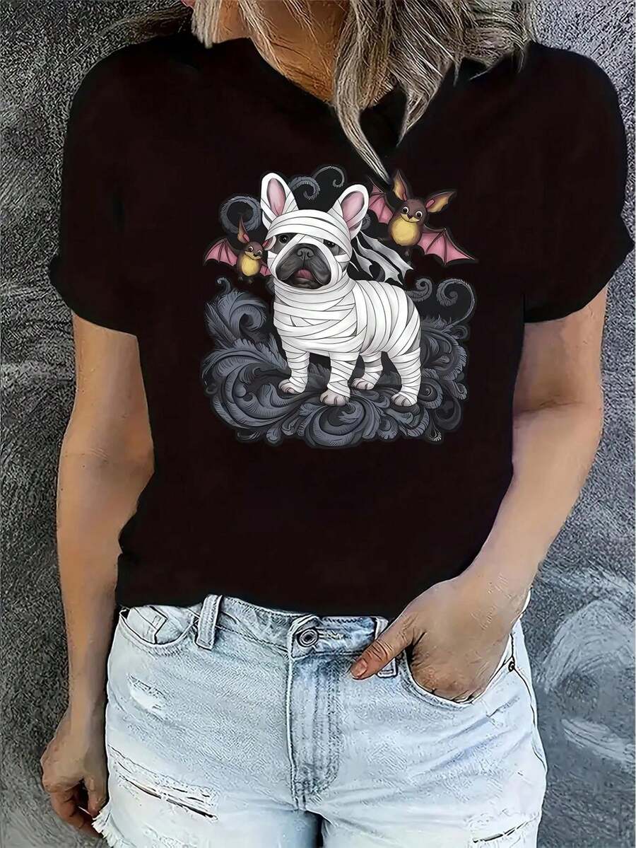 deyin Women T-Shirts - Black - View 1