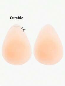 1/2 pares de pétalos de silicona invisibles para levantar el busto de mujer, cubiertas de pezón invisibles sin costuras de silicona sólida ultradelgada reutilizables que levantan y sostienen, adecuadas para salidas y uso diario - Multicolor - Ver 5