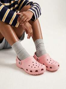 Classic Unisex Clog Powder Pink CR10001 PWPK - 藕粉色 - 查看 1