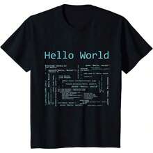 Camiseta de Lenguajes de Programación de Computadora YRRQ - Negro - Ver 12