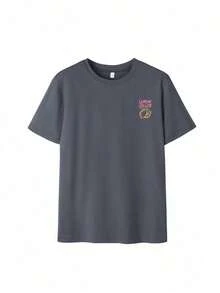 Camiseta de manga corta para mujer con estampado de lemas coloridos, diseño casual ideal para el verano, uso diario, vacaciones, salidas informales y reuniones con amigos. Cuello redondo cómodo que combina con todo tipo de looks juveniles y versátiles, perfecta para lucir un estilo fresco y actual - Blanco - Ver 9