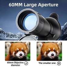 1pc Professional High Definition Monocular Telescope, 20x60 Spotting Scope With Tripod, Includes Phone Adapter, Carrying Bag, Suitable For Birdwatching, Concerts, Wildlife & Landscape Viewing, Made Of Metal, ABS, Optical Glass - A - View 8