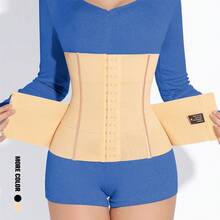 MISTHIN 5pcs Steel Bone Reinforced Back Support Women Waist Trainer Tummy Control Body Shaper Cincher Girdle - Multicolor - View 15