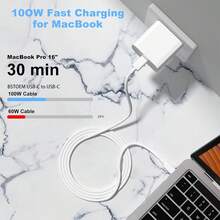 1/2/3条装 3.3英尺/100厘米 USB-C 转 Type-C 手机充电线，支持快速充电和高速数据传输，兼容 17/16 Pro Max/16 Pro/16 Plus/16/15、S26/S25/S24/S23/S22/S21/S20 Ultra Plus 等系列 - 白色 - 查看 9