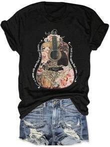 Women T-Shirts - Black - View 2