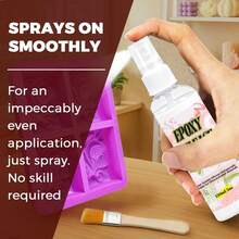 150ML Spray desmoldeador para resina epoxi, liberador de silicona de secado rápido, agente desmoldeador profesional antiadherente, promueve la longevidad del molde, resiste altas temperaturas - rosa - Ver 7