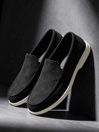 loafers voor heren, casual instapschoenen in Britse stijl, luxe loafers, platte formele schoenen voor zakelijke casual gelegenheden.