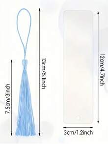 10pcs Acrylic Flower Shaped Bookmarks With Tassels, Transparent Floral Bookmarks In Multiple Colors, Learning Supplies, Office Stationery, Suitable Gift For Readers And Students - Flower-shaped Bookmark - View 4