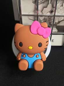 SANRIO 可爱猫咪元素硅胶推拉手机支架 新款3D硅胶猫咪豹纹磁吸手机支架 适用于手机壳 防摔可调节桌面支架 母亲节礼物 - 彩色 - 查看 23