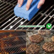 6pcs Professional Barbecue Cleaning Sponges - Heat Resistant, Anti-Scratch, Ergonomic Non-Slip Handle, Suitable For Gas/Charcoal Stoves, Essential For Outdoor Kitchen, Durable And Easy To Clean, BBQ, Grill Master, Multi-Purpose Cleaner - Multicolor - View 4