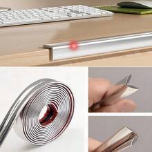 1 pieza 300x2cm Líneas decorativas autoadhesivas de PVC, tira de sellado autoadhesiva, tira decorativa de pared autoadhesiva de PVC, pegatina de borde de costura de pared, tira de cobertura de costura de puerta y ventana, tira de borde de papel tapiz decorativo autoadhesivo anti-colisión - C - Ver 16