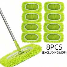 6pcs/4pcs/2pcs/1pc Super Soft Microfiber Replacement Mop Pads, Compatible With Sweeping Robot, Flat Mop Cloths, Washable And Durable Mop Refills, Dry And Wet Use, Easy Cleaning, Cleaning Supplies, Back To School - New 2 - View 4