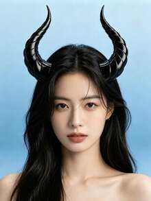 Sừng quỷ 18cm, 12 màu, phụ kiện tóc phong cách Gothic Y2K, đạo cụ trang phục cosplay đa năng, băng đô trang trí dễ thương phong cách tối màu, thời trang nữ tính cá tính, kẹp tóc tự làm, phù hợp cho tiệc tùng, lễ hội, Halloween, phụ kiện chụp ảnh, phụ kiện tóc nhẹ nhàng thoải mái cho phụ nữ và bé gái. - Nhiều màu - Xem 3