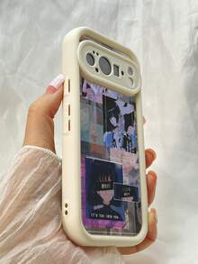 NR9アニメ 危険な少女,対応するPixel 10 9 8 Pro 9A 8A ケース、対応するiPhone17 16 15 14 13 12 11 Pro Max 7 8 16 15 14 Plus 16e 17e 17 Air ケース、フルカメラ保護ソフト TPU ケース、キャンディカラーエンジェルアイラダーマットシリコン肌に優しいタッチフォンケースカバー（女性＆女の子向け） - ホワイト - チェックする 3