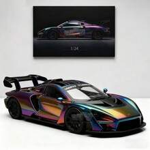Electroplated Shiny Personalized Car Toy Model, Collectible Grade Car Model, Exquisite Sports Car Alloy Model, Sports Car Model Decoration - Multicolor - View 2