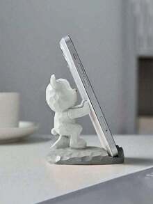 1pc Cute Bear Shape Phone Stand Decoration, Compatible With Both Mobile Phone And Tablet, Suitable Desk, Bedside, Living Room, Study, Bedroom,, Etc. Birthday Gifts Graduation - 多色 - 查看 6