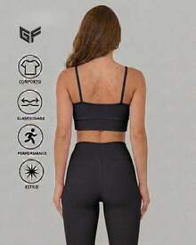 Women's Fitness Set: STRAP TOP + LEGGING PANTS For Training/Gym Premium Fabric - Perak - View 4