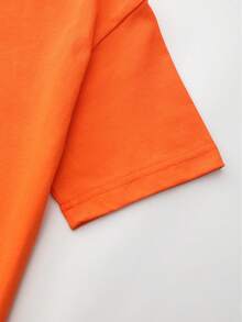 Girls' T-Shirts, 100% Cotton, Casual And Comfortable For Summer. - Orange - View 6