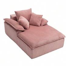 A 46 Cm High, Frameless, Indoor-Style Reclining Sofa. A Particularly Comfortable Reading Sofa With Wide Armrests That Requires No Assembly. - Pink - View 11