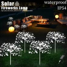 4pcs Solar Powered Fairy Lights - 320/240 LED, 8 Lighting Modes, Ideal For Christmas & Halloween Decor, Warm White/Multi-Color, Christmas Decoration - Ground-mounted Fireworks Lights - View 4