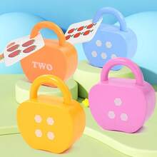 Mainan Bayi Kunci & Gembok, Aktivitas Belajar Prasekolah, Mencocokkan Angka dan Berhitung, Mainan Edukasi Montessori, Cocok untuk Anak Laki-laki & Perempuan, Hadiah Mainan Matematika Edukasi Anak - MultiWarna - View 5