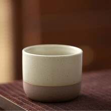 1个双色陶瓷浓缩咖啡杯，简约设计，适合咖啡师和家庭咖啡爱好者使用 - 彩色 - 查看 7