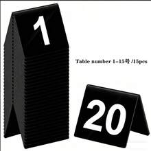 2.5 X 2 X 1.6 英吋壓克力桌卡 雙面極簡風 餐廳婚禮桌卡 適用於派對、活動、宴會、婚禮、雞尾酒會 - 查看 9