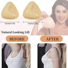 1pc Self-Adhesive Bra Pad, Double-Sided Sticky Bra Lining, Instant Adhesive Bra Pad For Women - Thick style - View 6