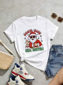 Camiseta de manga corta con cuello redondo suave y casual de verano para mujer, tops para salir, vintage, Gen Z, tops, curvas, ropa Y2K, algodón, Italia, Grecia, tops de mujer, tops bonitos, camisetas gráficas, conjuntos de primavera, estilo callejero americano, casual deportivo, estilo unisex, estilo casual urbano, casual, jersey, camisetas holgadas, ropa de calle retro, estilo de los 90, estilo de los 2000, subcultura, estilo europeo, tops negros, tops blancos, conjuntos de fiesta de los 90. Blanco - Blanco - Ver 3