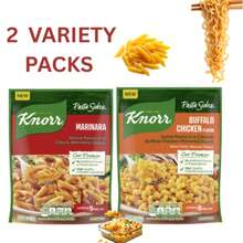 Knorr Pasta Sides Variety Pack – Marinara Penne (4.4 Oz) & Buffalo Chicken Flavor Spiral Pasta (4.2 Oz), No Artificial Flavors, 2-Pack - 4.4 - View 1