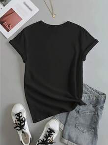 Women T-Shirts - Black - View 2