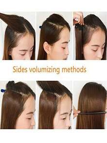 2 piezas Tapa de cabello corto y grueso de 8/12 pulgadas para mujeres, adecuado para cabello fino para aumentar el volumen - Multicolor - Ver 11