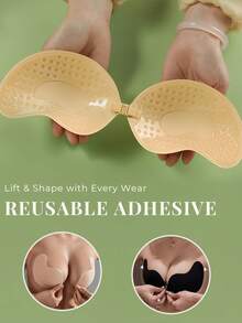 1 Pc Summer Womerts Push-Up Mango Cup Re Pad Ivisible Upit Dra Pad Ant Exposure.Suitabl Tor Wedings Sportswear, And Casuawear 1o Fowershaped Ripplecoversincluded - Apricot - View 6